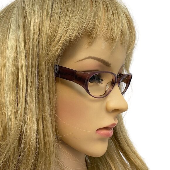 Ralph Lauren Eyeglass Frames 125 1438 Plum Eyeglasses Made in Italy Eyewear - Picture 7 of 12